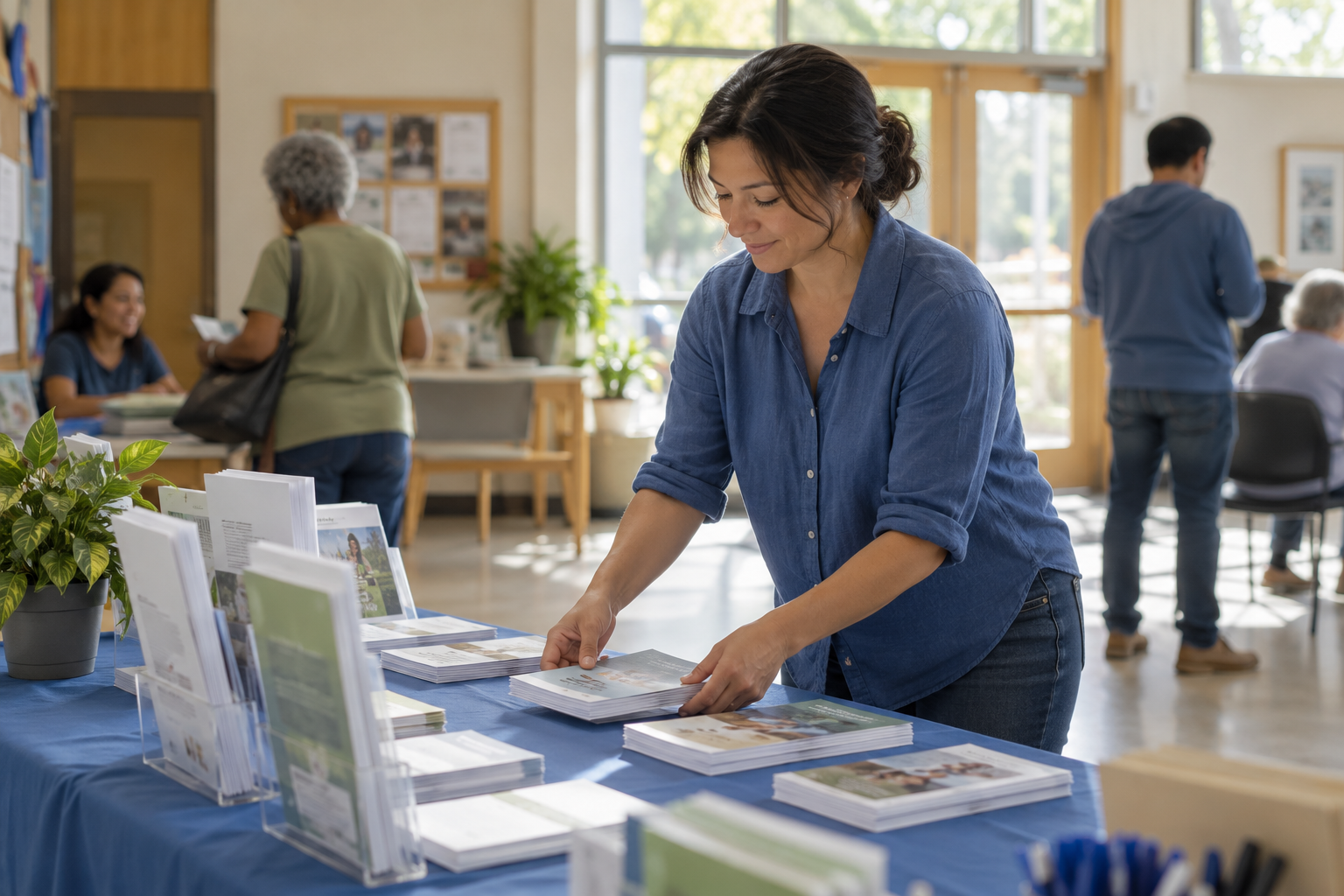 Illustrative scene: health education